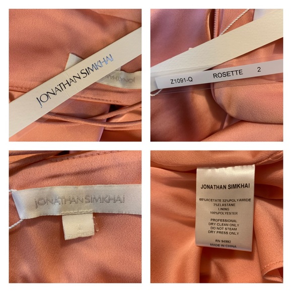 New! JONATHAN SIMKHAI Satin Halter Slip Dress - Picture 14 of 14